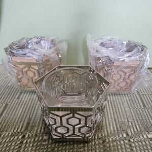 Partylite Honeycomb Votive Holder Trio